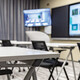Interactive whiteboards in a classroom